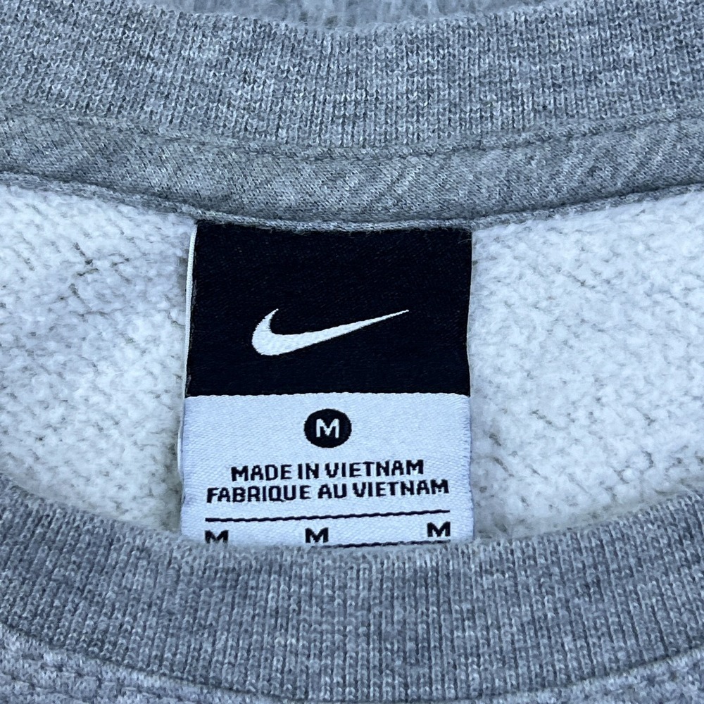 Nike Simpson Storm Football Sweatshirt M Gray Crewneck Pullover Center Swoosh SC - Picture 3 of 12